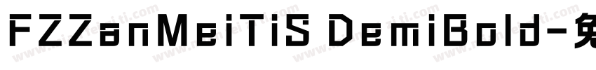 FZZanMeiTiS DemiBold字体转换